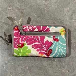 Vera Bradley Colorful Floral Quilted Wallet